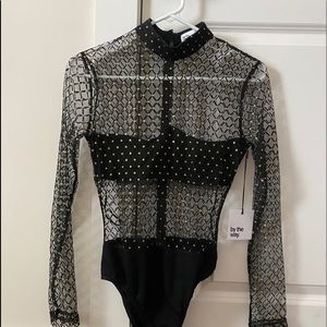 Revolve long sleeve mesh body suit